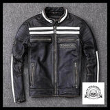 Veste Moto Tête de Mort (Cuir)