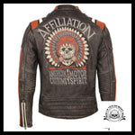 Veste Tête de Mort Biker American Motor