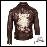 Veste Tête de Mort Biker (Cuir)