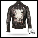 Veste Tête de Mort Biker (Cuir)