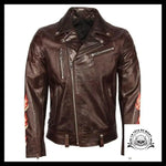 Veste Tête de Mort Biker (Cuir)