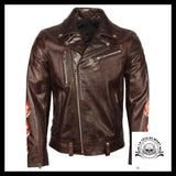 Veste Tête de Mort Biker (Cuir)