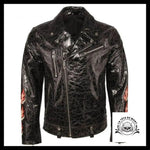 Veste Tête de Mort Biker (Cuir)