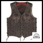 Veste Tête de Mort Biker Vintage