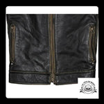 Veste Tête de Mort Homme (Cuir)