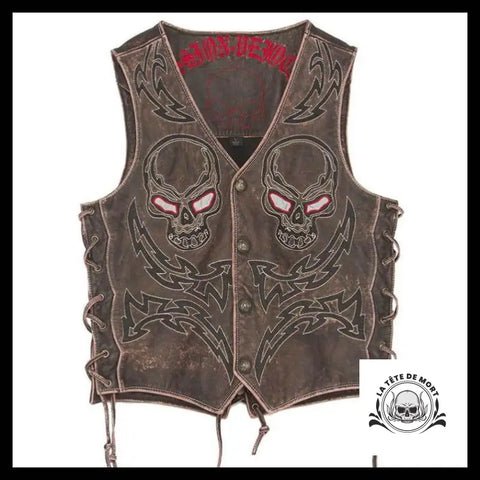 Veste Tête de Mort Manches Courtes