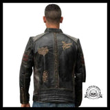 Veste Tête de Mort Motard (Cuir)