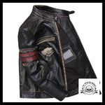 Veste Tête de Mort Motard (Cuir)