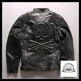 Veste Tête de Mort Pirate Grise