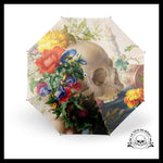 Parapluie Tête de Mort Fleurie