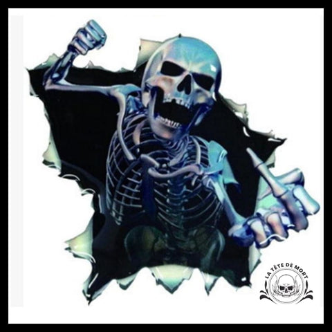 Sticker Squelette Gothique