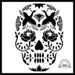Sticker Tête de Mort Mexicaine Dessin
