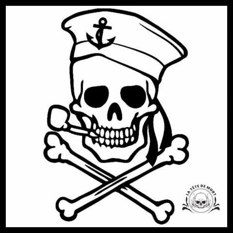 Sticker Pirate Tête de Mort
