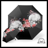 Parapluie Tête de Mort Noir et Blanc