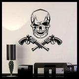 Sticker Skull Gun