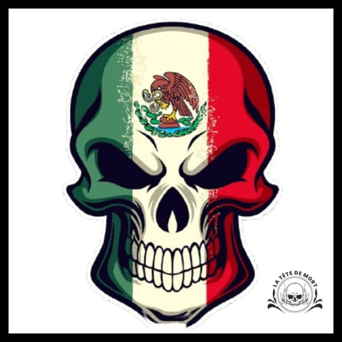 Sticker Tête de Mort Mexique