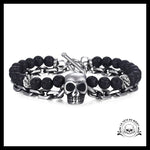 Bracelet Skull Biker (Perles)