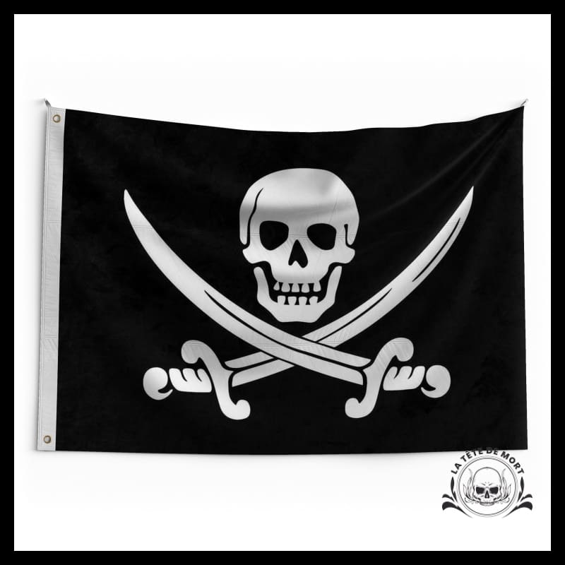 Drapeau Pirate avec Chapeau et Sabres