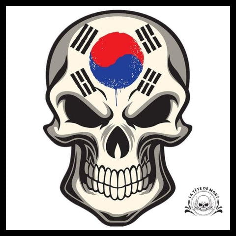Sticker Tête de Mort Corée