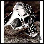 Bague Crâne Skull (Acier)