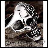 Bague Crâne Skull (Acier)