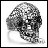 Bague Tête de Mort Design (Acier)