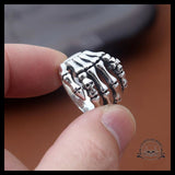 Bague Main Squelette (Argent)