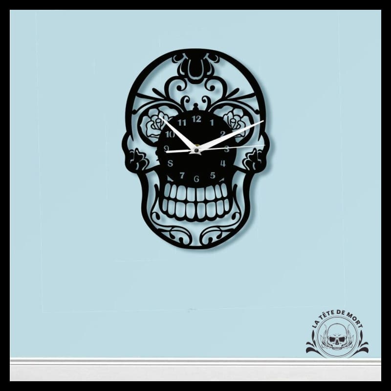 Horloge Tête de Mort Mexicaine