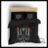 Housse de Couette Faucheuse Noire