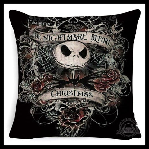 Housse de Coussin Tête Mort The Nightmare Before Christmas