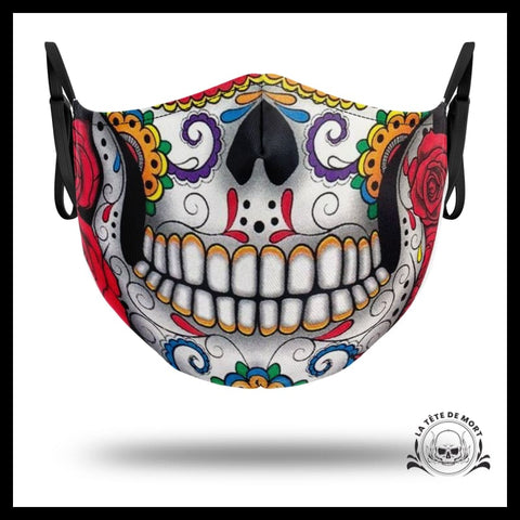 Masque Crâne Mexicain Coloré