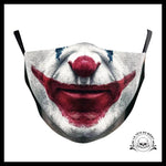 Masque Tête de Mort Nez Rouge Clown