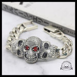 Bracelet Tête de Mort Mexicaine (Argent)