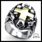 Bague Croix Homme (Acier)