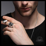 Bague Motard Homme (Acier)