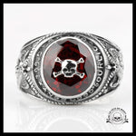 Bague Crâne Pirate (Argent)