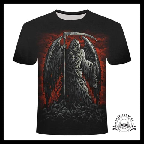 T-shirt Tête de Mort Ange Déchu