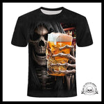 T-shirt Tête de Mort Bière