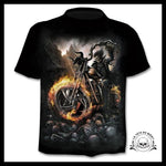 T-shirt Tête de Mort Biker Des Enfers