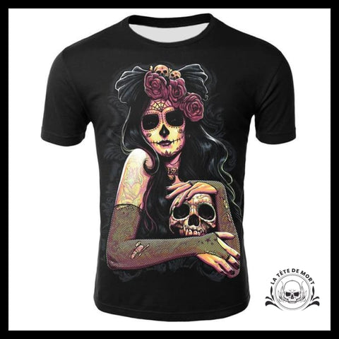 T-shirt Tête de Mort Calavera Crâne