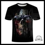 T-shirt Tête De Mort Dark Web