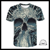 T-shirt Tête de Mort Crâne Matrix