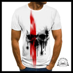 T-shirt Tête de Mort Crâne Peinture