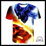 T-shirt Tête de Mort feu et Glace