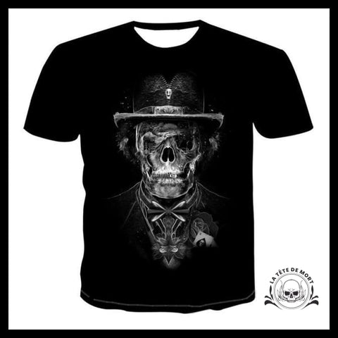 T-shirt Tête de Mort Gentleman