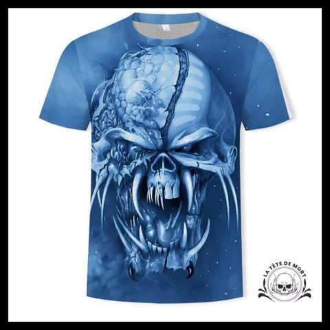 T-shirt Tête de Mort Monstre Glacial