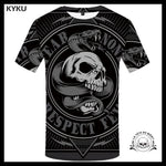 T-shirt Tête de Mort Serpent