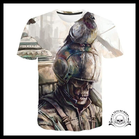 T-shirt Tête de Mort Soldat