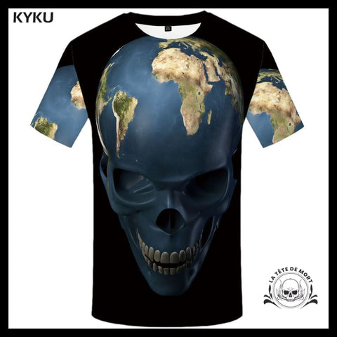 T-shirt Tête de Mort Terre