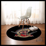 Tapis Rond Squelette mexicain
